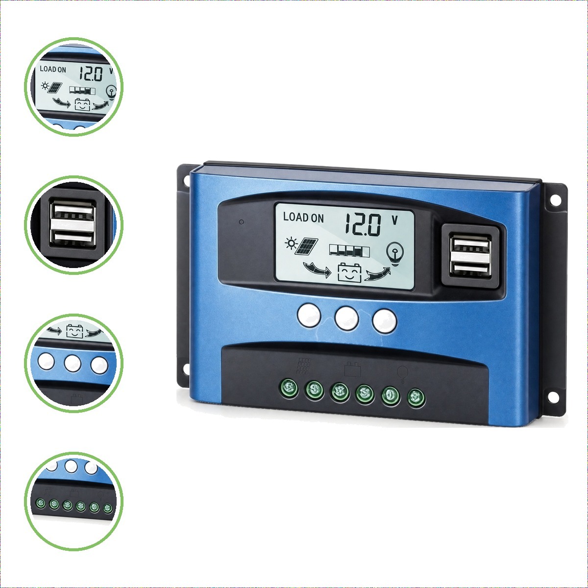 Regulador de Carga MPPT 12 24V 40A xUn - portada