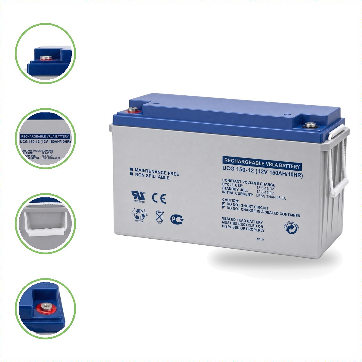 Bateria Ciclo Profundo Gel VRLA 12V150Ah xUn - portada